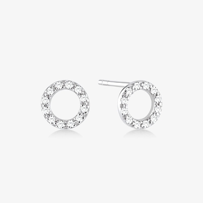 گوشواره های 18K طلایی 925 نقره ای کلاسیک برای دخترها