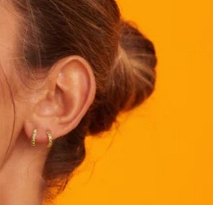 18K طلا پوشيده زرق و برق زرق و برق گوشواره های زنانه برای دختران جواهرات روزمره