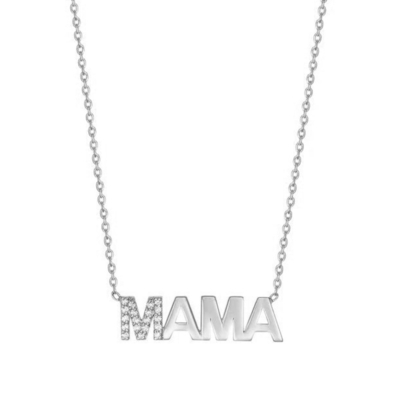 نامزدي 2022 منحصر به فرد MAMA 18K طلا عمده فروشي روز مادر هديه ها 925 طلا و نقره قلاده جواهرات