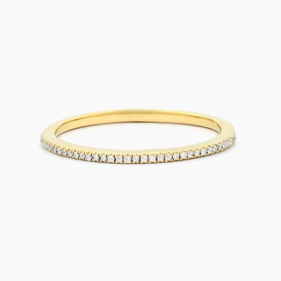 ماده داغ 18K طلا شده نصف ابدیت قابل جمع و جور 925 نقره ای زنانه