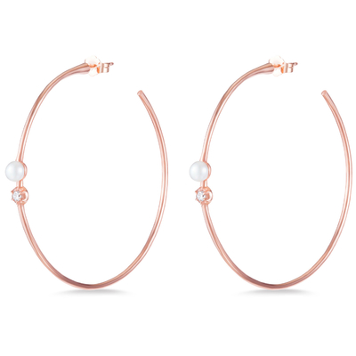 گوشواره های 925 استرلینگ نقره ای 4mm-4.5mm گوشواره های مروارید آب شیرین