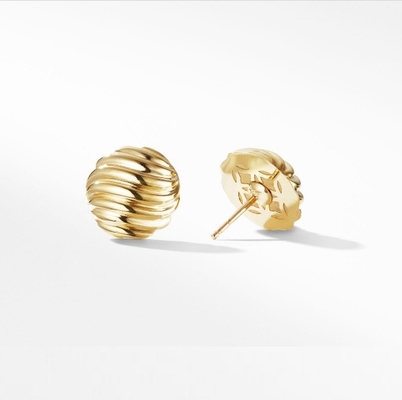 گوشواره های چوبی 18K طلا شده فولاد ضد زنگ
