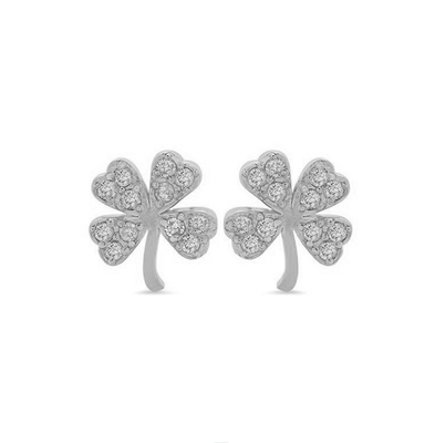 گوشواره 18K طلا شده 925 استرلینگ نقره ای