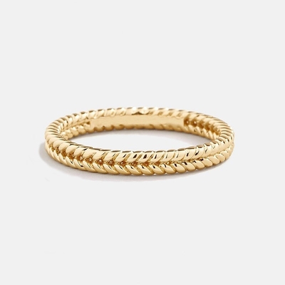 جواهرات خوب 18K طلا 925 استرلینگ نقره حلقه گندم برای زنان