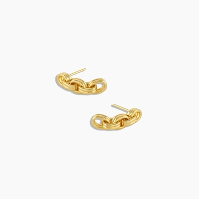 گوشواره های زنجیری 18K طلایی قطره دار