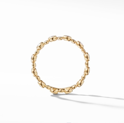 کلاسيک زيرکون Eternity Band جواهرات طلا شده US Size 10 Clear CZ Ring