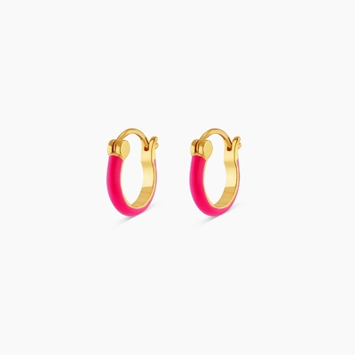 گوشواره های رنگین 925 استرلینگ نقره ای 18K طلایی گوشواره های هپ