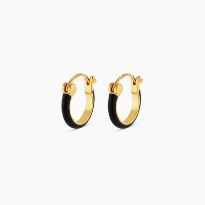 گوشواره های رنگین 925 استرلینگ نقره ای 18K طلایی گوشواره های هپ