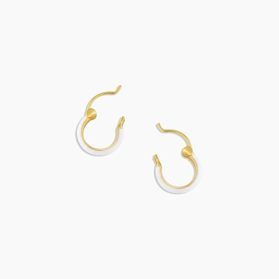 گوشواره های رنگین 925 استرلینگ نقره ای 18K طلایی گوشواره های هپ