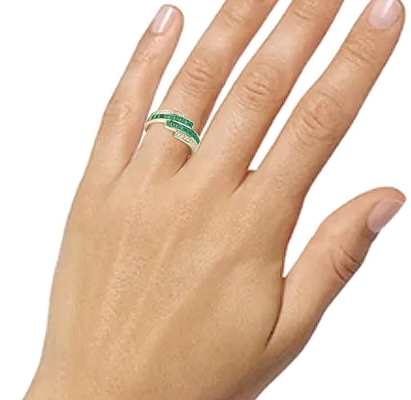 حلقه های اعلامیه الماس زنانه ی ژامارد روبی سایز 6 تا 10