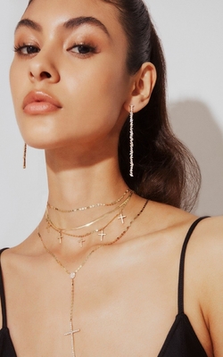 جواهرات سفارشی گوشواره های دیگر نوع Long Silver Plating گوشواره ها با Marquis CZ Stone