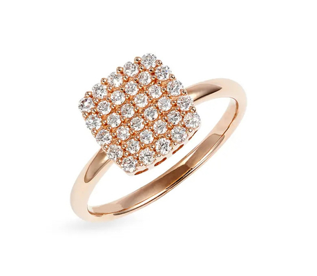 2024 حلقه برزیلی Pave White CZ Silver Ring برای جواهرات زیبا لوازم جانبی مد