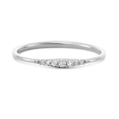 فقط 14K طلا شده دست ساز بسته بندی نازک 925 حلقه نقره ای