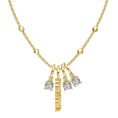 گردنبند نقره ای سفید CZ 4mm 925 زنانه گردنبند سنگ زرکون لوکس DIY