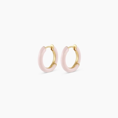 لوگو سفارشی Chunky 18K Gold Plated Hoop رنگ ترکوئزی زینتی رنگ 925 Sterling Silver Huggies گوشواره ها