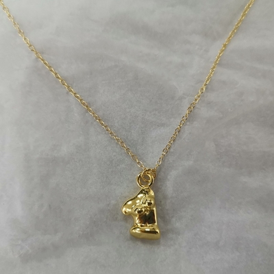 زنانه بودن ونوس 18K طلا شده 925 نقره ای پر شده گردنبند قلاده ای برای مهمانی