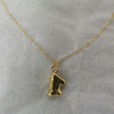 زنانه بودن ونوس 18K طلا شده 925 نقره ای پر شده گردنبند قلاده ای برای مهمانی