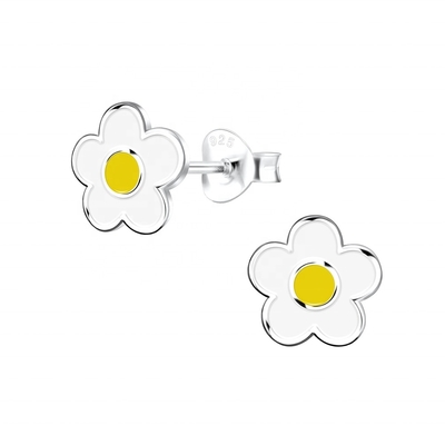 گوشواره‌های میخی بچه‌گانه ضد حساسیت نقره استرلینگ 925 با روکش طلای 18 عیار