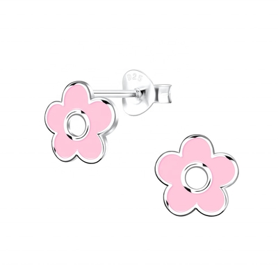 گوشواره‌های میخی بچه‌گانه ضد حساسیت نقره استرلینگ 925 با روکش طلای 18 عیار