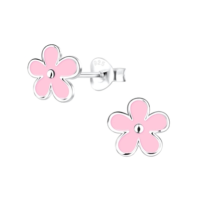 گوشواره‌های میخی بچه‌گانه ضد حساسیت نقره استرلینگ 925 با روکش طلای 18 عیار