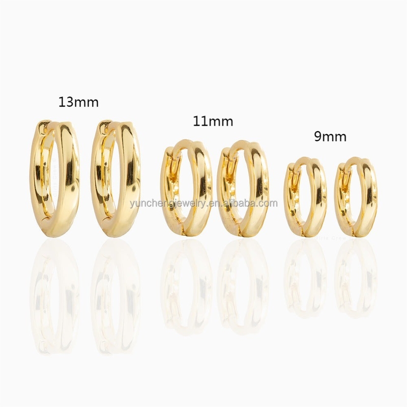 جواهرات نقره ای کوچک 18K طلا 9MM 11MM 13MM حلقه برای FedEx DHL UPS TNT EMS حمل و نقل