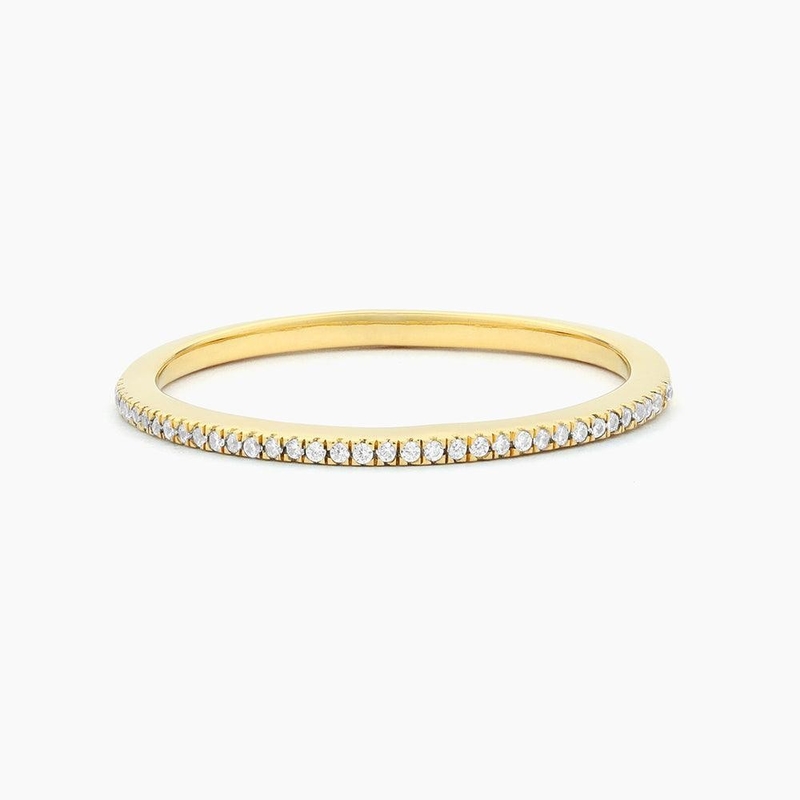 ماده داغ 18K طلا شده نصف ابدیت قابل جمع و جور 925 نقره ای زنانه