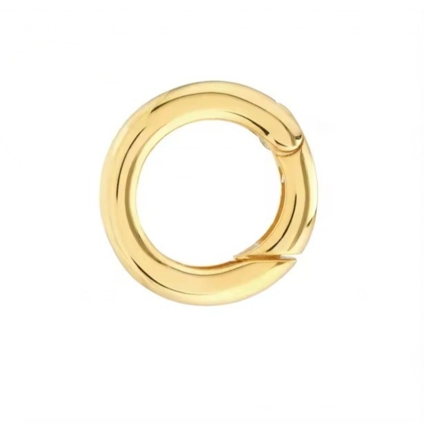 14K طلا پوشانده گرد Charm Enhancer اتصال گردنبند نوع جواهرات آویز یا سحر استفاده