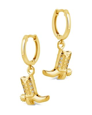 کفش گاوچرون میکرو ظریف برنج قطره گوشواره های سفید CZ سنگ برنج گوشواره های Dangle
