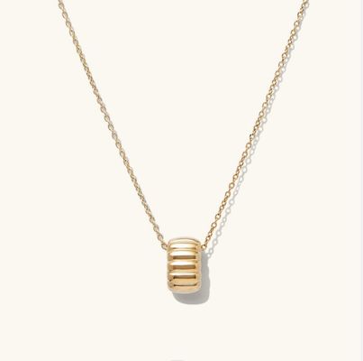طلای 925 نقره ای ساده یک حلقه حلقه جذاب گردنبند OEM