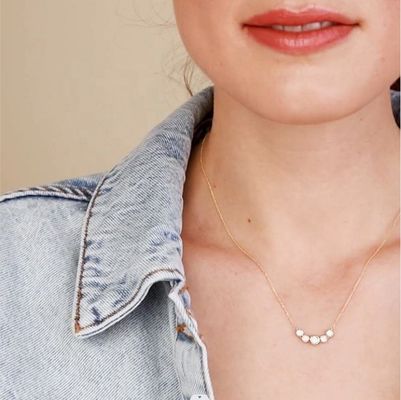 گردنبند زنانه طلای 18 کارت رودیوم 1.2 میلی متری