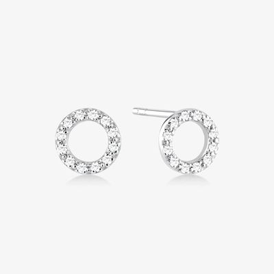 گوشواره های 18K طلایی 925 نقره ای کلاسیک برای دخترها