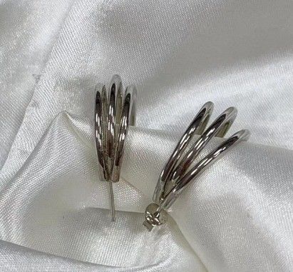 گوشواره های بزرگ فولادی فولادی