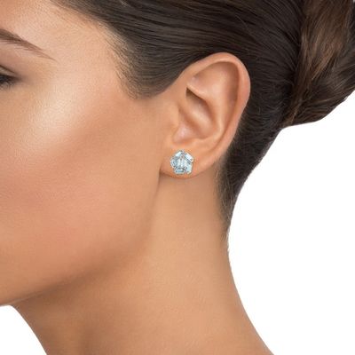 گوشواره های طلایی سفید