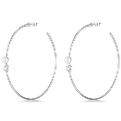 گوشواره های 925 استرلینگ نقره ای 4mm-4.5mm گوشواره های مروارید آب شیرین