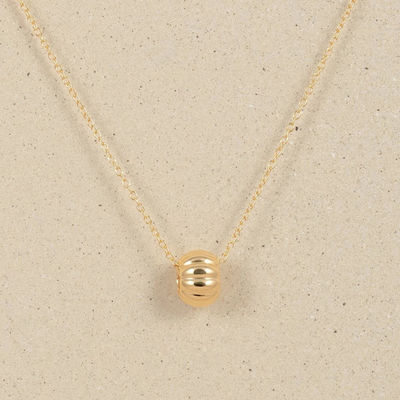 18K طلای پوشیده حلقه سفارشی آویزان گردنبند گردنبند برای زنان 925 نقره استرلینگ