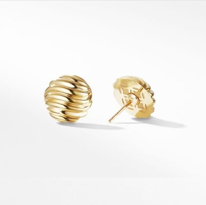 گوشواره های چوبی 18K طلا شده فولاد ضد زنگ