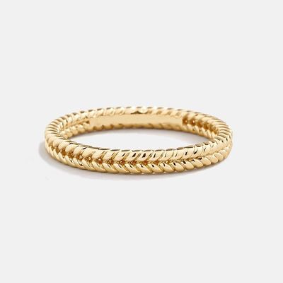 جواهرات خوب 18K طلا 925 استرلینگ نقره حلقه گندم برای زنان