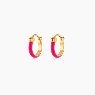 گوشواره های رنگین 925 استرلینگ نقره ای 18K طلایی گوشواره های هپ