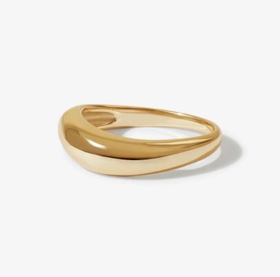 US5-US10 925 حلقه های نقره ای استرلینگ 18K طلا شده