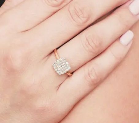 2024 حلقه برزیلی Pave White CZ Silver Ring برای جواهرات زیبا لوازم جانبی مد