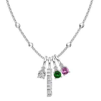 گردنبند نقره ای سفید CZ 4mm 925 زنانه گردنبند سنگ زرکون لوکس DIY