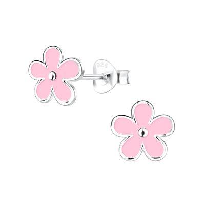 گوشواره‌های میخی بچه‌گانه ضد حساسیت نقره استرلینگ 925 با روکش طلای 18 عیار
