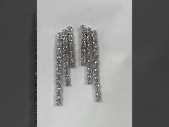 گردنبند تنیس سنگ سفیدی