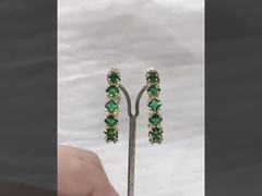 حلقه هاي بيگناه عشق از سنگ سفيد سي زد در نقره اي 925